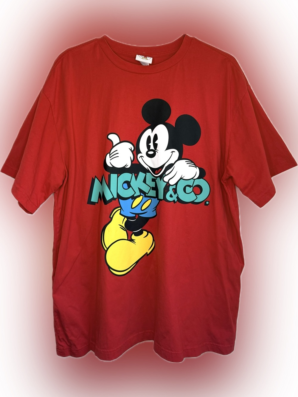 Disney Parks Mickey & Co. Mickey Mouse Red T-Shirt Adult Size X-Large